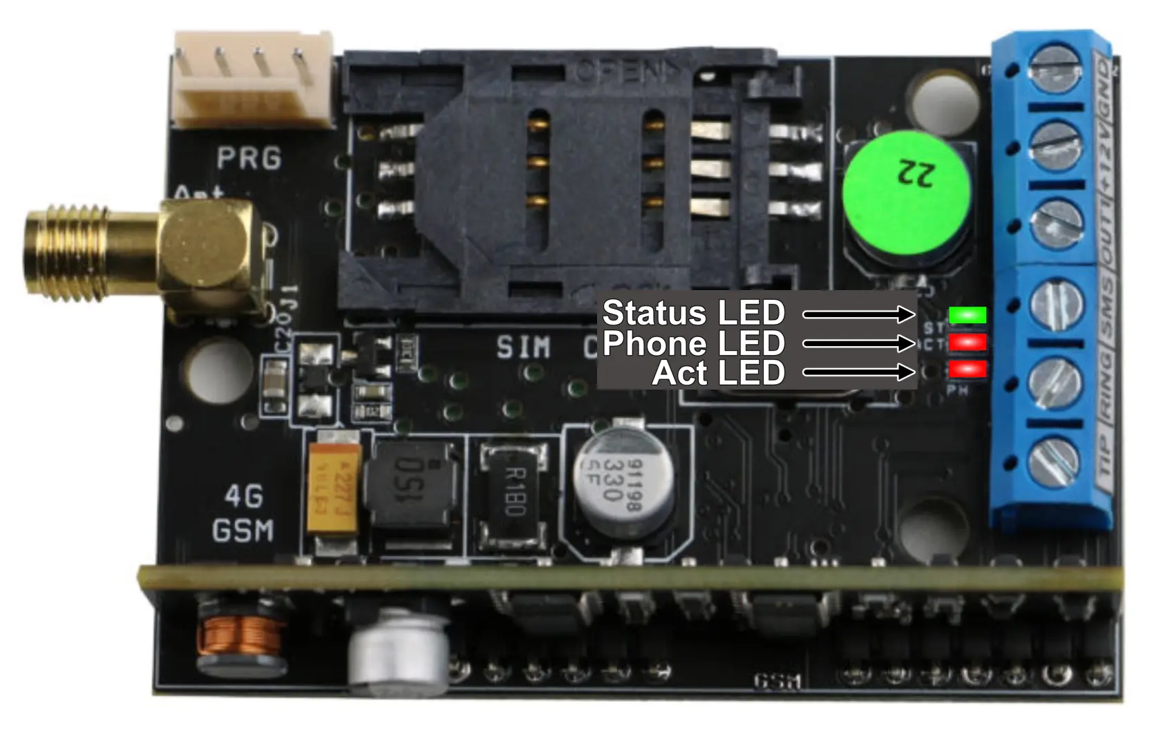 Kretskort Easyline 4G lysdioder.webp