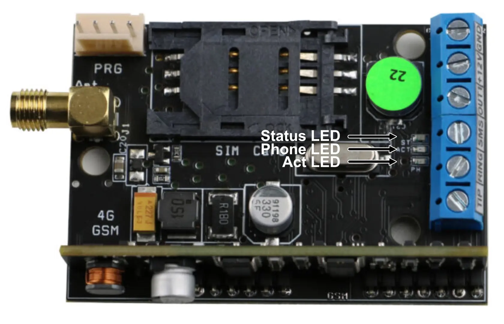 Kretskort Easyline 4G lysdioder.webp
